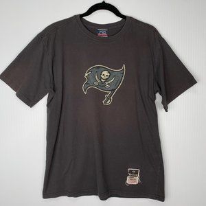 Tampa Bay Buccaneers Shirt Men Medium Flag Patch No Huddle Retro Party Core Go